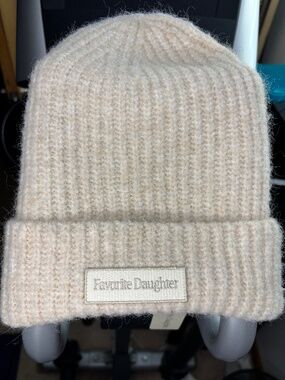 Favorite Daughter Beanie Cream Color NWT